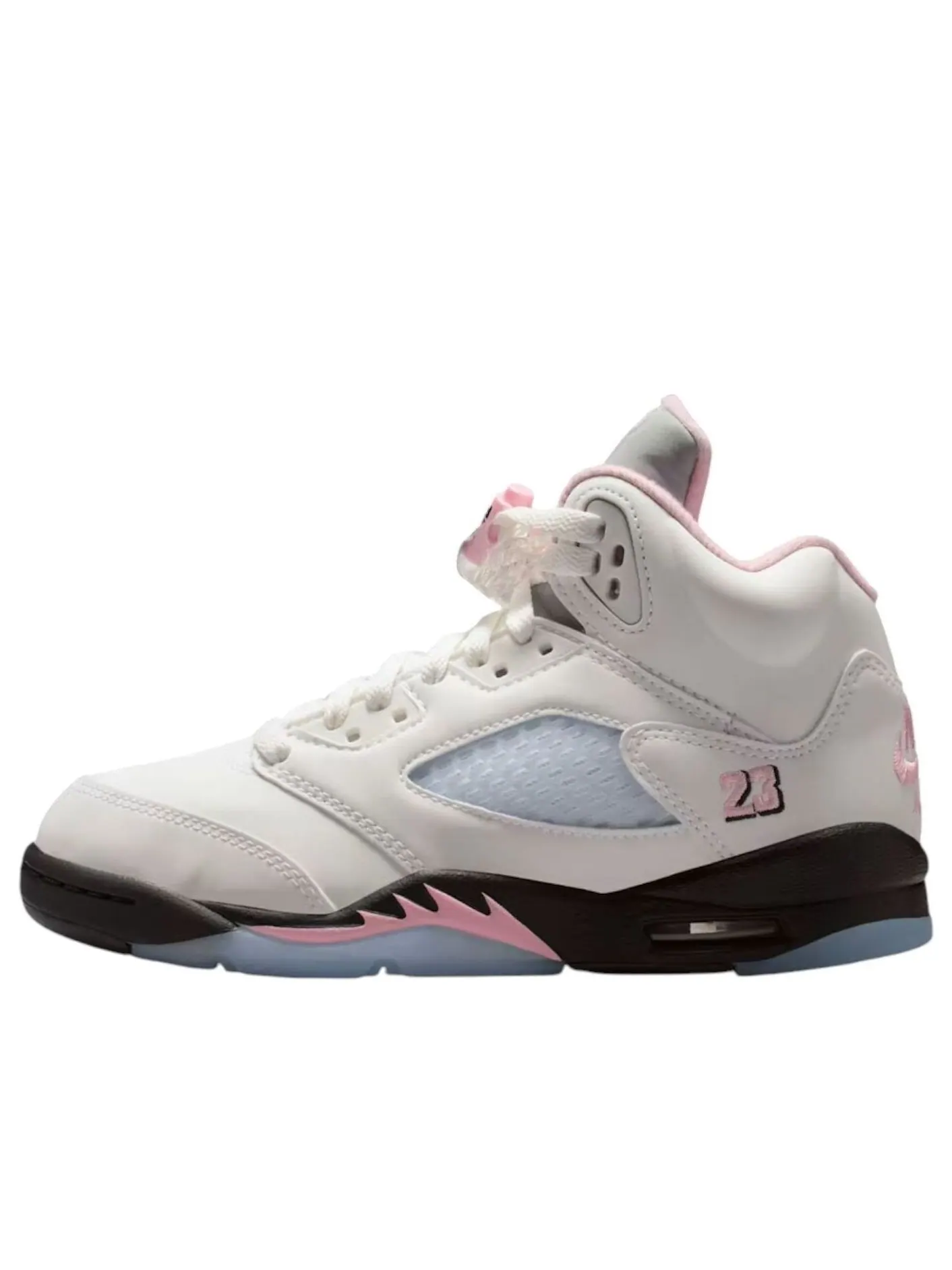 (GS) Air Jordan 5 Retro 'Medium Soft Pink' — изображение 1 из 6, белый/розовый/черный