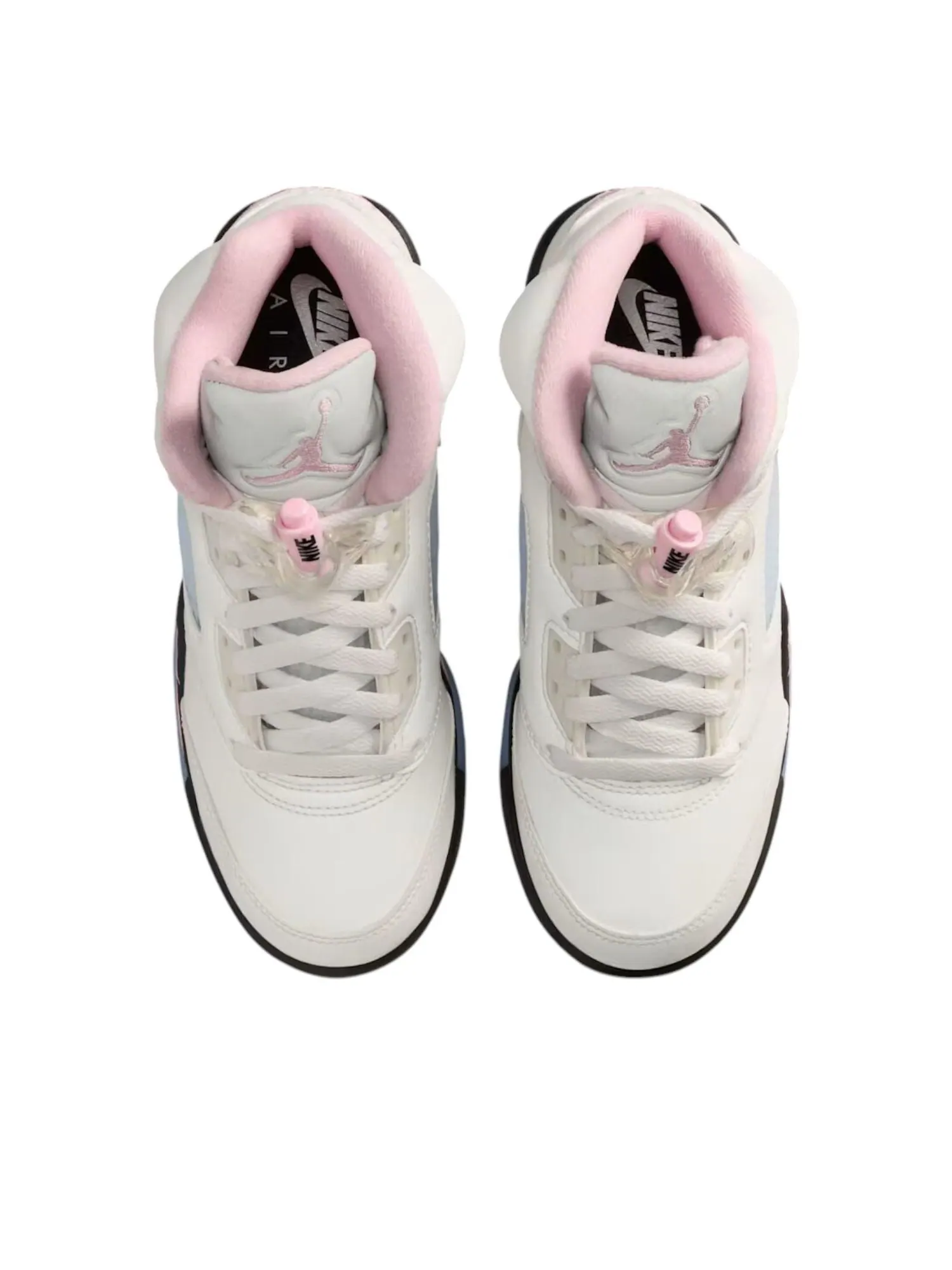 (GS) Air Jordan 5 Retro 'Medium Soft Pink' — изображение 2 из 6, белый/розовый/черный