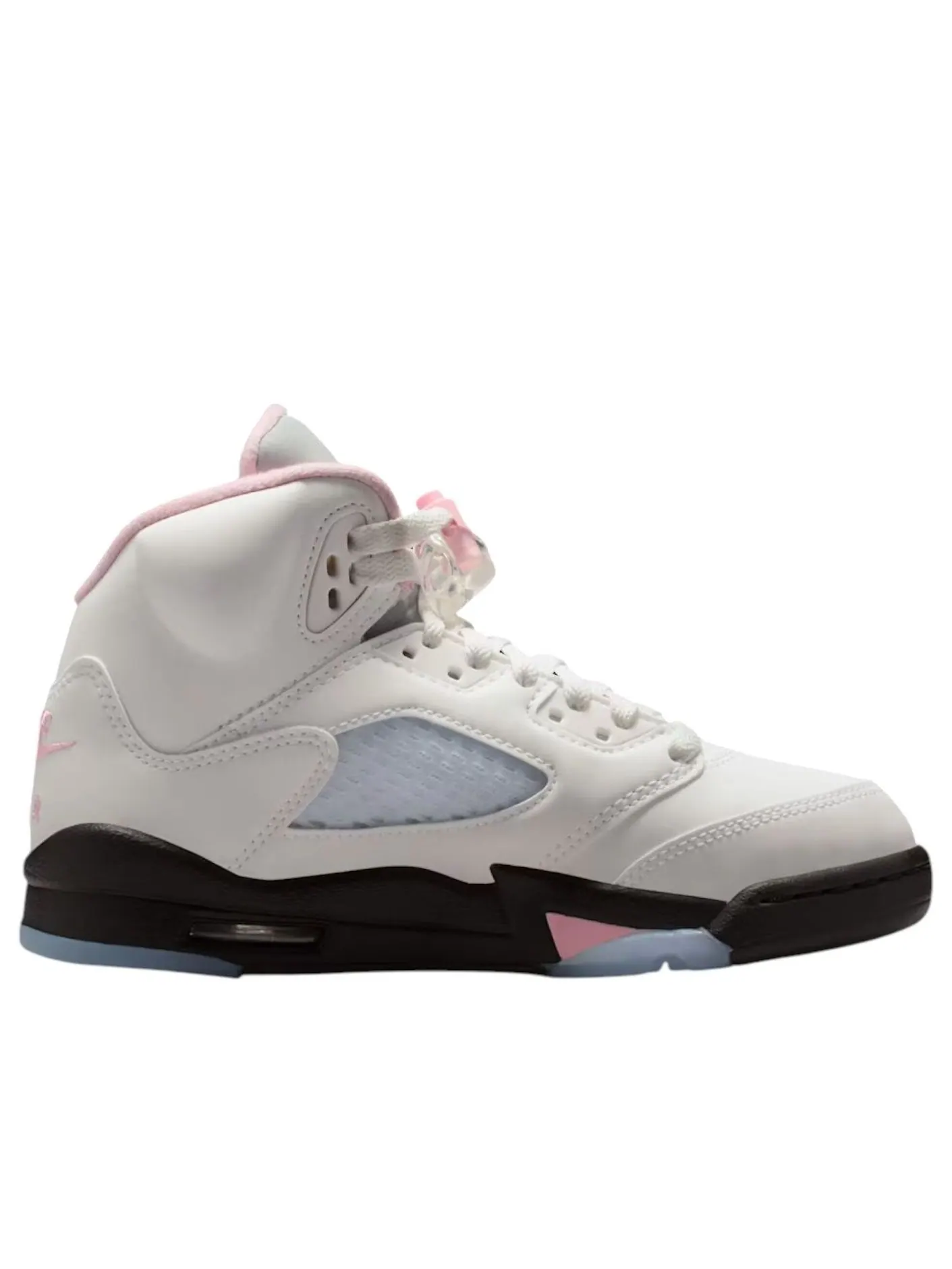 (GS) Air Jordan 5 Retro 'Medium Soft Pink' — изображение 6 из 6, белый/розовый/черный