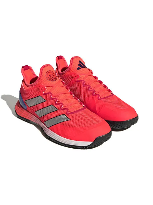 Кроссовки adizero ubersonic 4 tennis shoes 'solar red silver lucid blue' Adidas — изображение 3 из 4