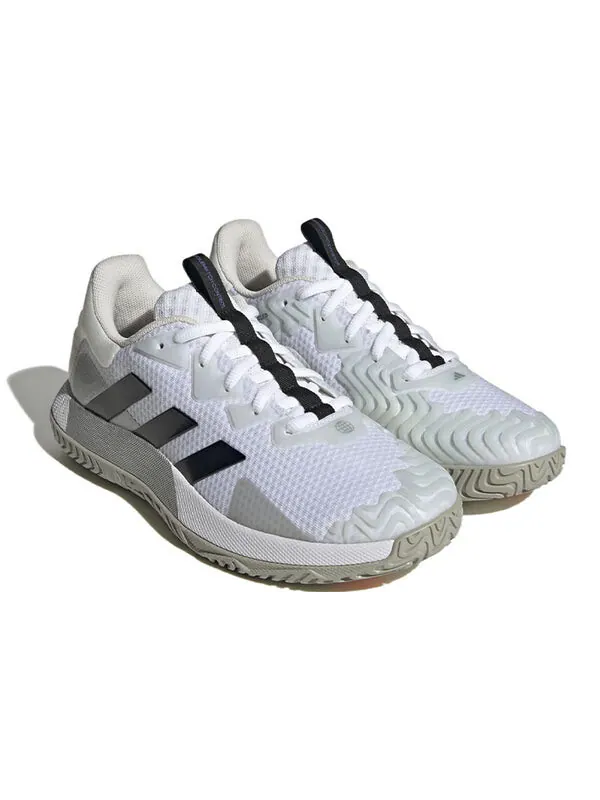 Кроссовки Adidas SoleMatch Control Tennis Shoes 'White Black Lucid Blue' — изображение 3 из 4, белый/черный/синий