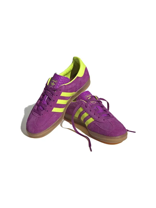 Кроссовки газель Adidas — изображение 3 из 4, фиолетовый/желтый