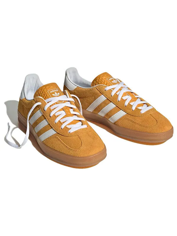 Кроссовки газель для помещений Adidas — изображение 3 из 4, желтый/белый