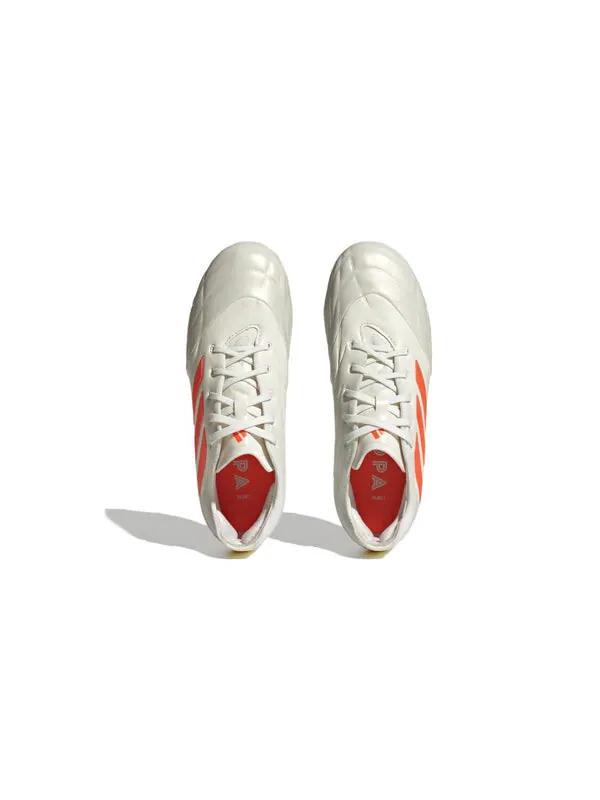 Кроссовки copa pure.1 fg j Adidas — изображение 4 из 4, белый/оранжевый/белый
