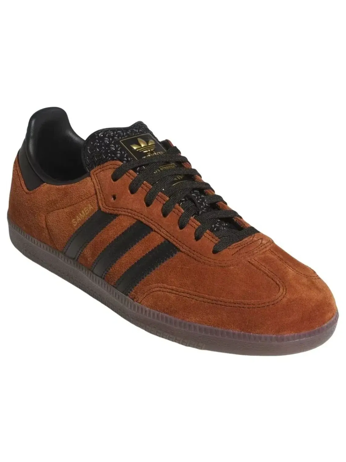 Мужские кроссовки с замшевым верхом Samba Adv Adidas — изображение 4 из 5, коричневый