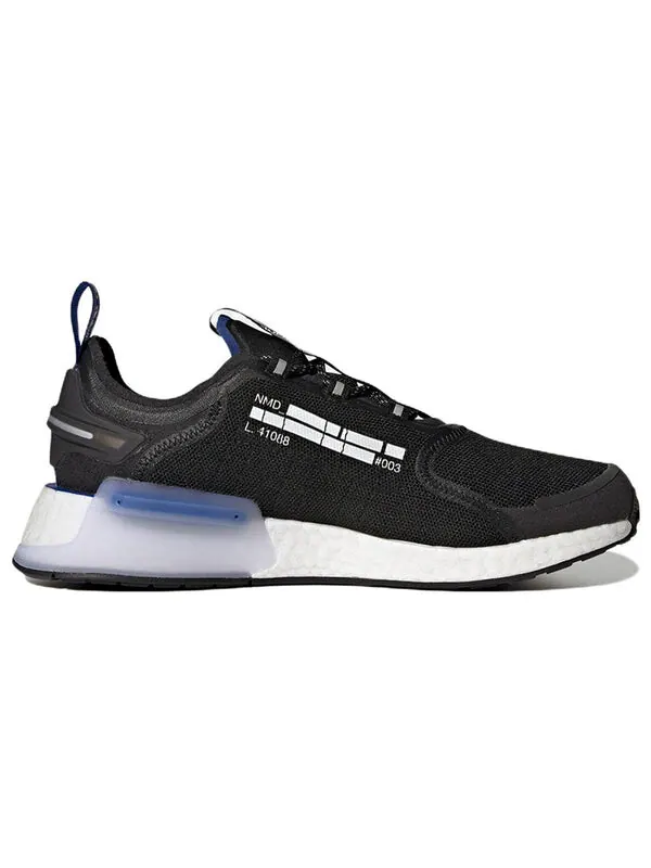 Кроссовки nmd_r1 v3 Adidas — изображение 2 из 4, черный/синий/белый