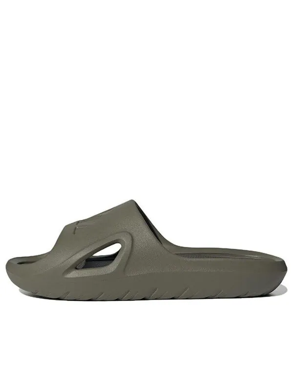Тапочки adicane slide 'olive strata' Adidas — изображение 1 из 4, зеленый