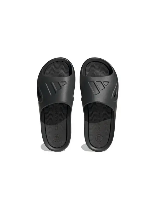Тапочки adicane slide 'carbon black' Adidas — изображение 3 из 4, черный