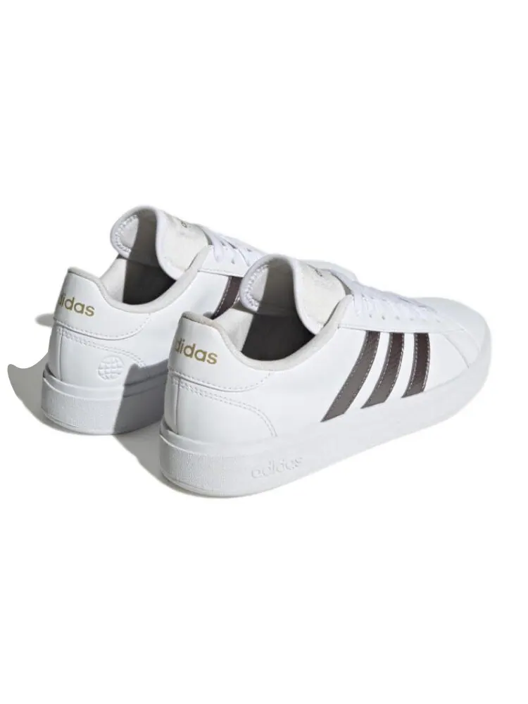 GRAND COURT Скейтбординг Кроссовки женские низкие белые/серебристые Adidas Neo — изображение 3 из 5