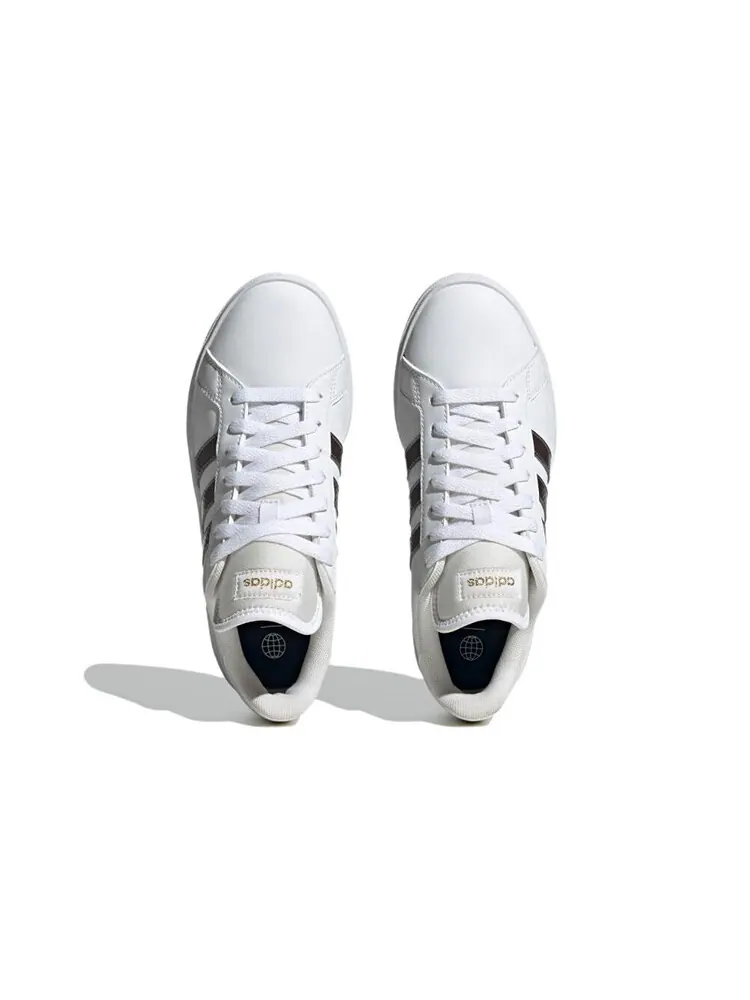 GRAND COURT Скейтбординг Кроссовки женские низкие белые/серебристые Adidas Neo — изображение 4 из 5