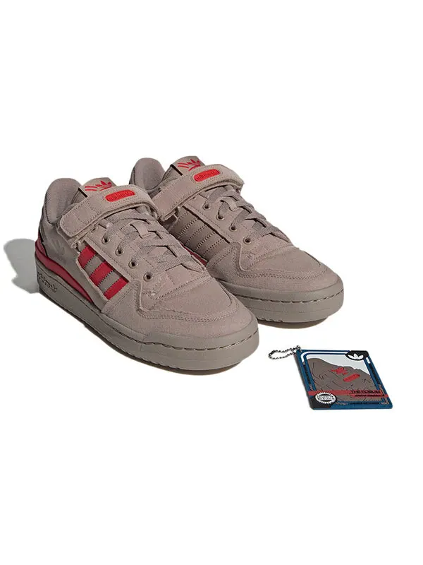 Кроссовки оригиналы форум низкий Adidas — изображение 3 из 4, светлый/красный