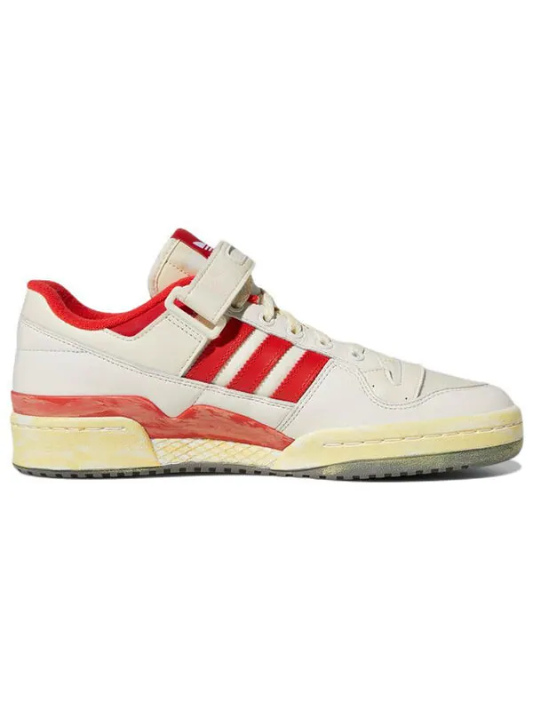 Кроссовки форум 84 низкий aec Adidas — изображение 2 из 4, белый/красный