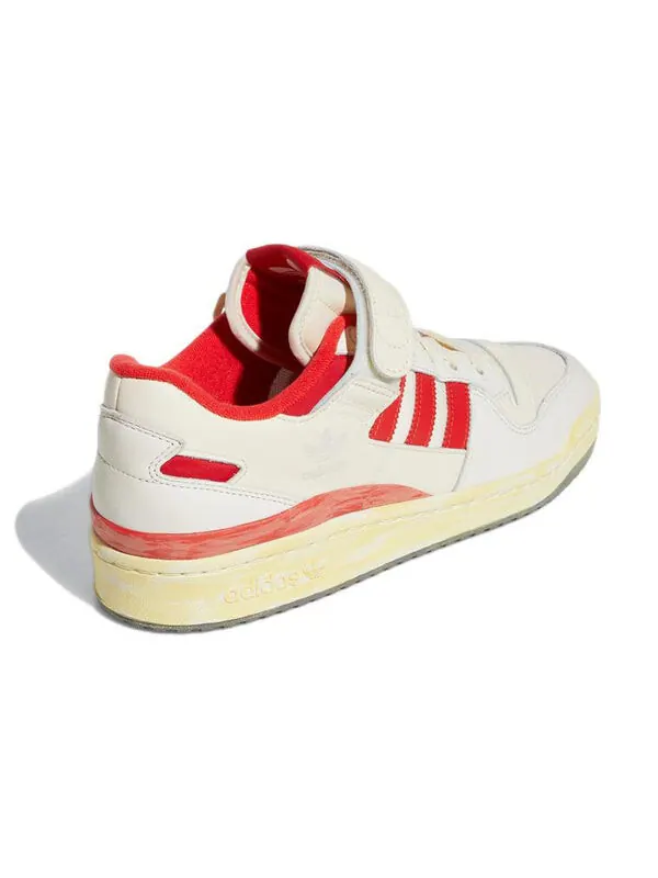 Кроссовки форум 84 низкий aec Adidas — изображение 4 из 4, белый/красный