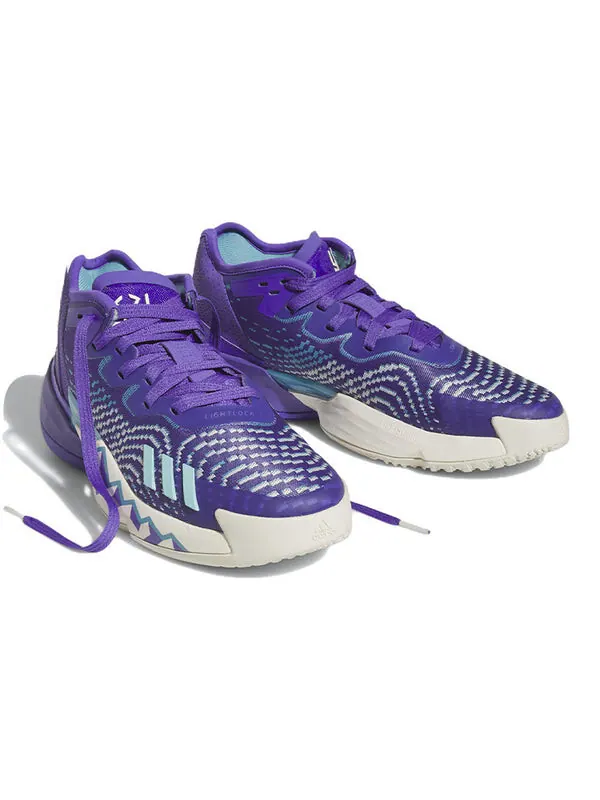 Кроссовки d.o.n. issue #4 'throwback utah jazz' Adidas — изображение 3 из 4, фиолетовый
