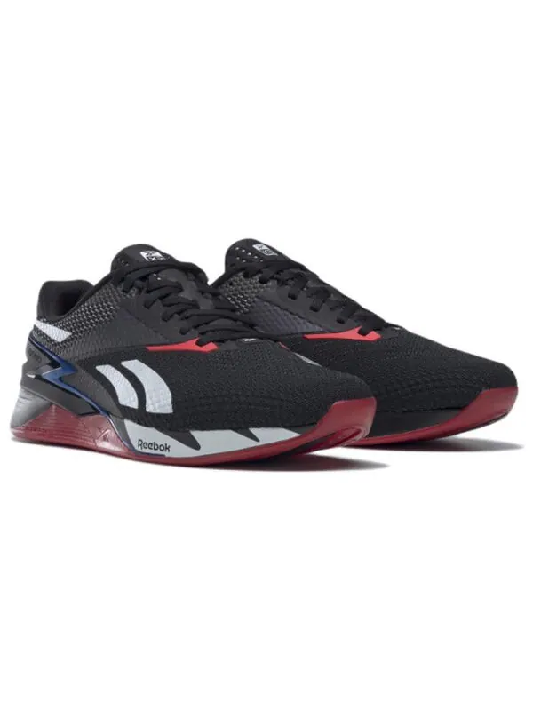 Кроссовки nano x3 'black blue red' Reebok — изображение 3 из 4, черный/белый/синий