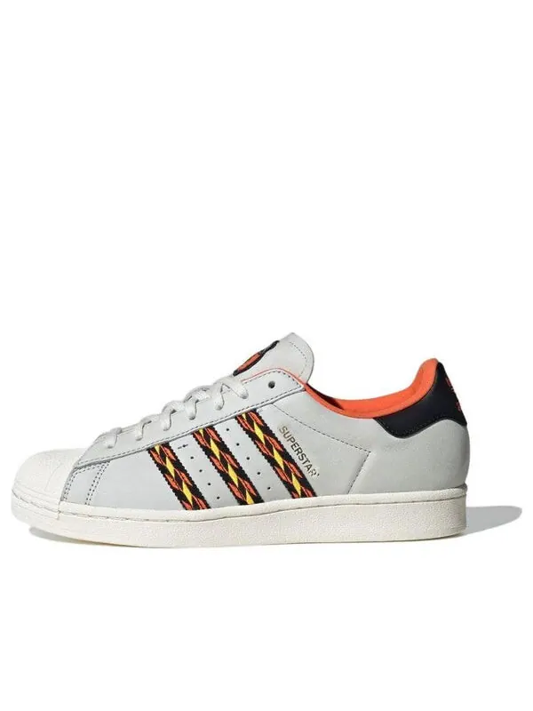 Кроссовки originals superstar shoes 'halloween' Adidas — изображение 1 из 4, белый/оранжевый/белый