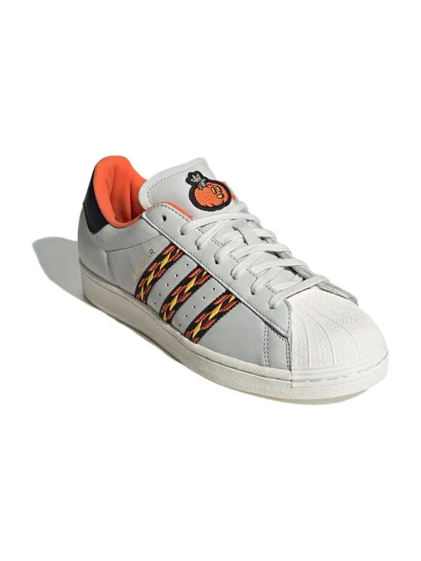 Кроссовки originals superstar shoes 'halloween' Adidas — изображение 3 из 4, белый/оранжевый/белый