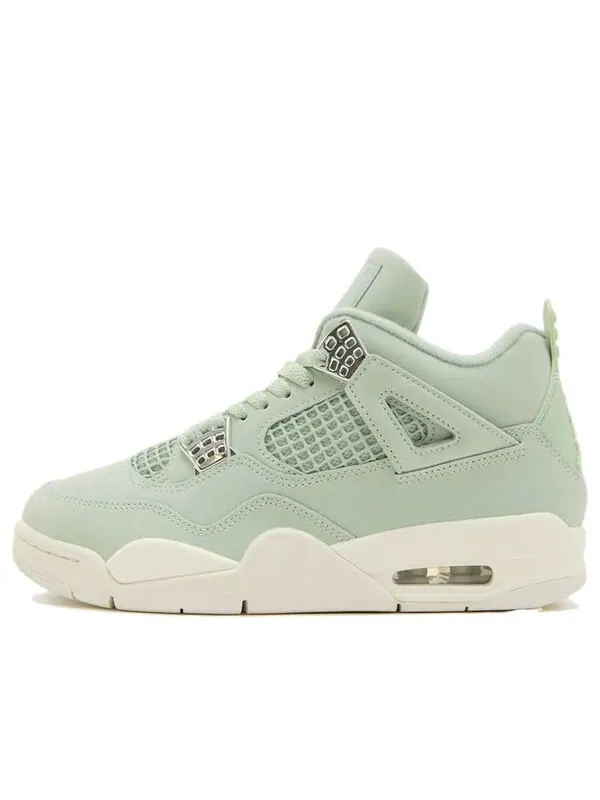 Кроссовки 4 retro 'seafoam sail' Air Jordan — изображение 1 из 1, металлик серебристый