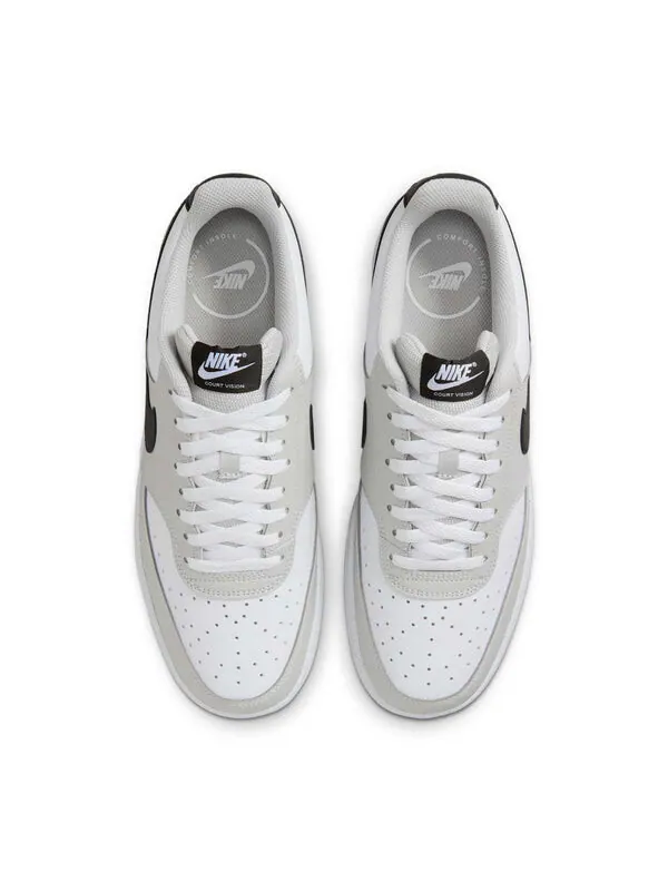 Кроссовки court vision low 'grey fog white black' Nike — изображение 4 из 4, серый/белый/черный