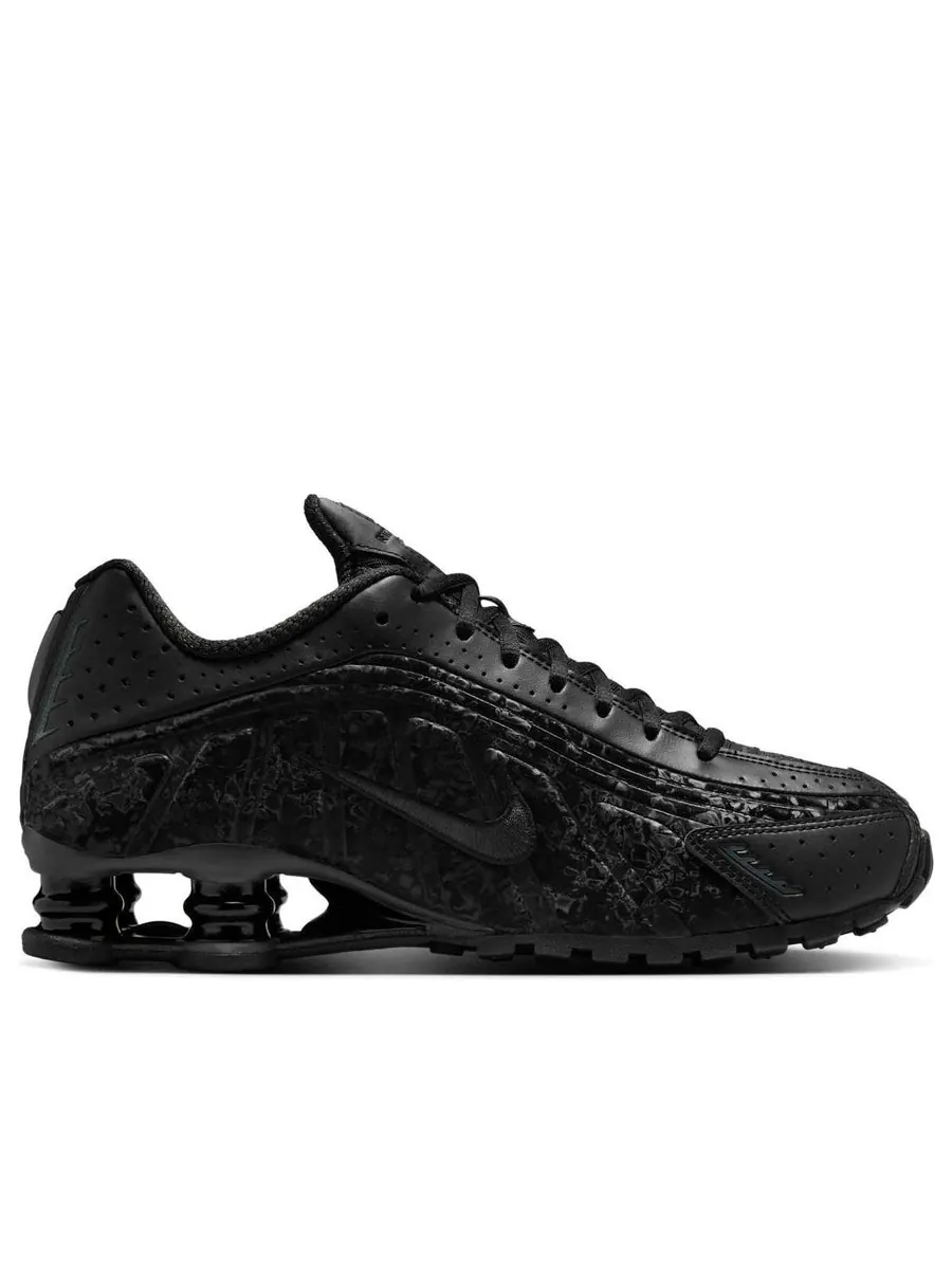 Кроссовки (WMNS) Nike Shox R4 'Black Floral' — изображение 2 из 6, черный