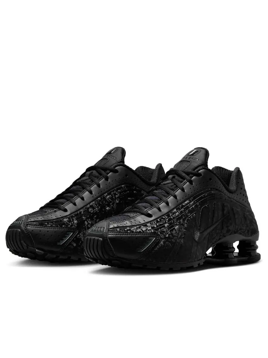 Кроссовки (WMNS) Nike Shox R4 'Black Floral' — изображение 3 из 6, черный