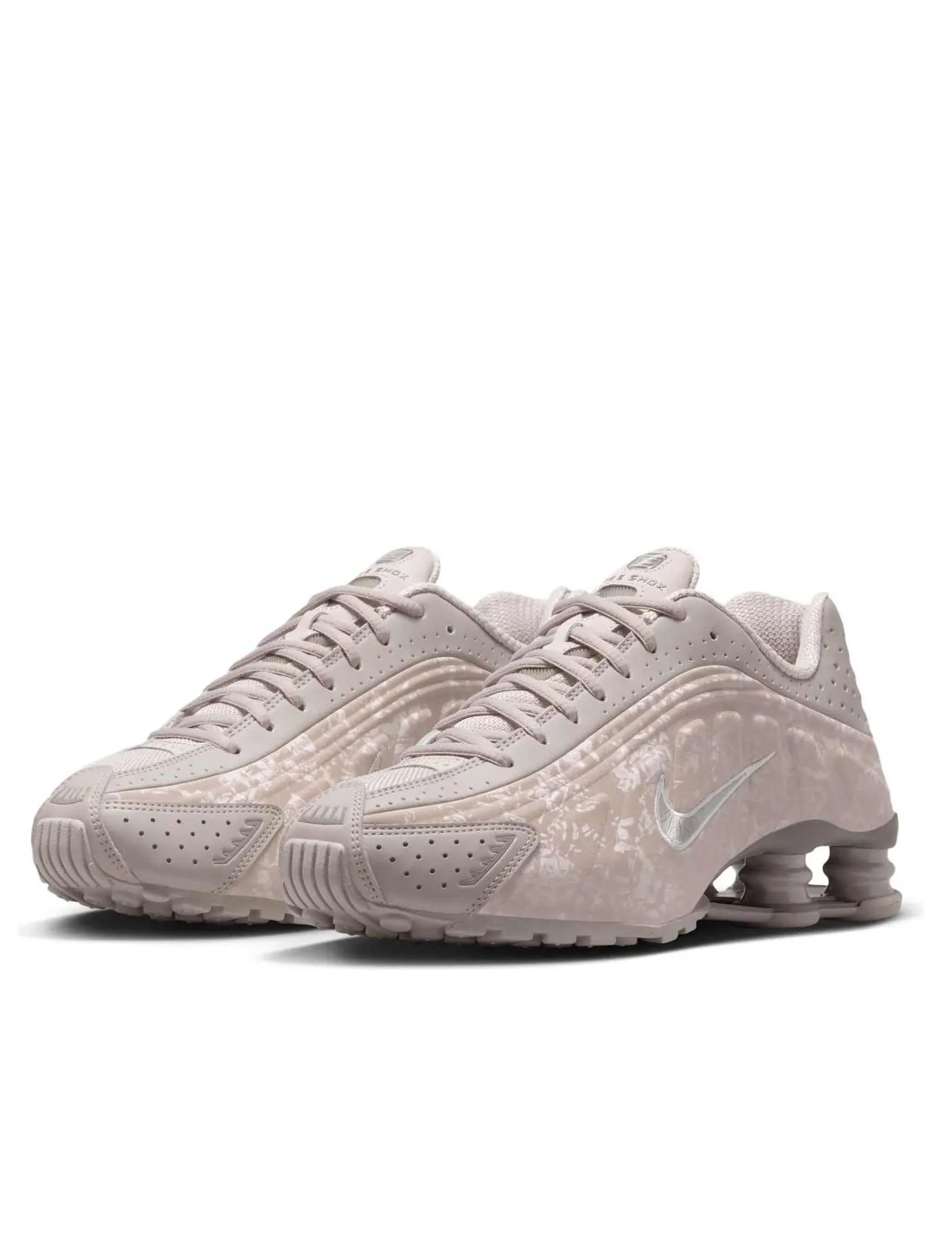 Кроссовки (WMNS) Nike Shox R4 'Flat Pewter Floral' — изображение 4 из 6, розовый