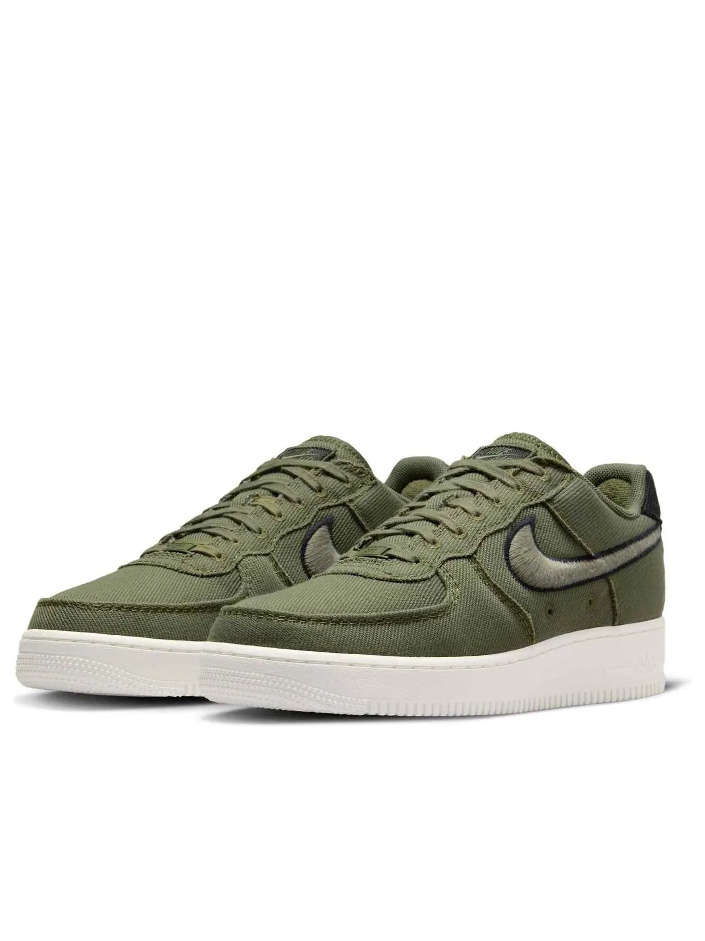 Кроссовки Nike Air Force 1 Low Canvas 'Army Olive' — изображение 4 из 6, оливковый зеленый