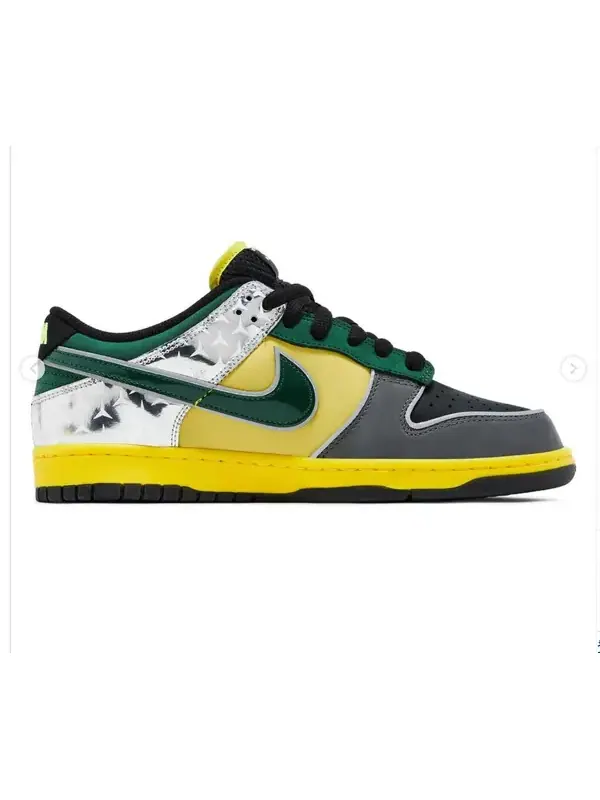 Кроссовки dunk low 'what the duck home' Nike — изображение 2 из 4, черный/зеленый/розовый