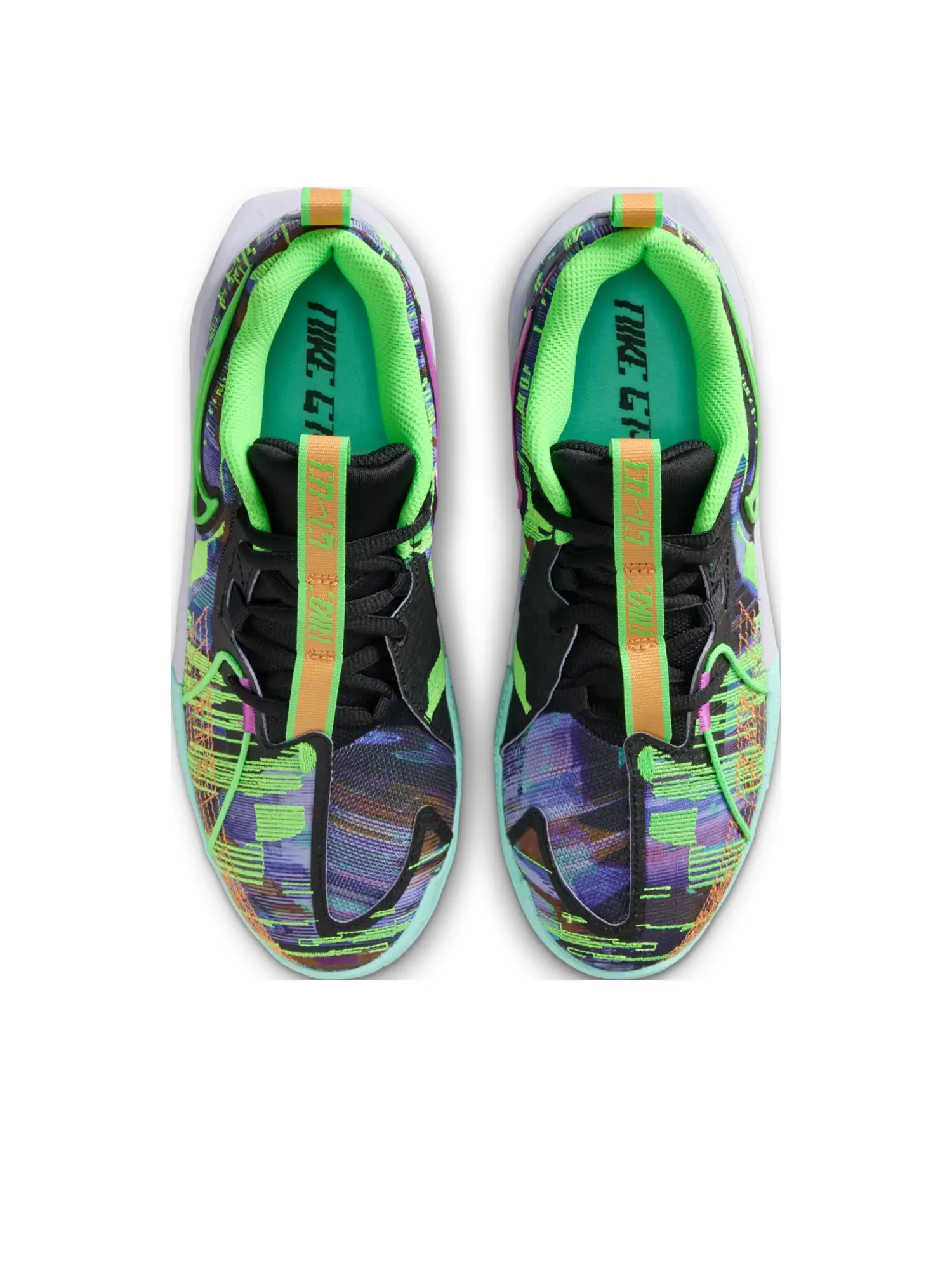 Кроссовки (GS) Nike G.T. Cut 3 'Blue Void Green Strike Hyper Violet' — изображение 2 из 7, зеленый