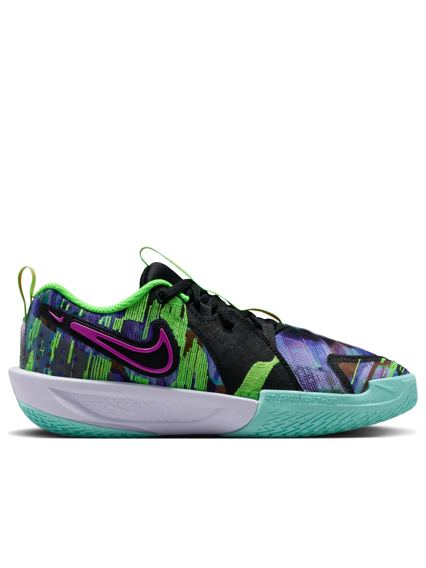 Кроссовки (GS) Nike G.T. Cut 3 'Blue Void Green Strike Hyper Violet' — изображение 6 из 7, зеленый