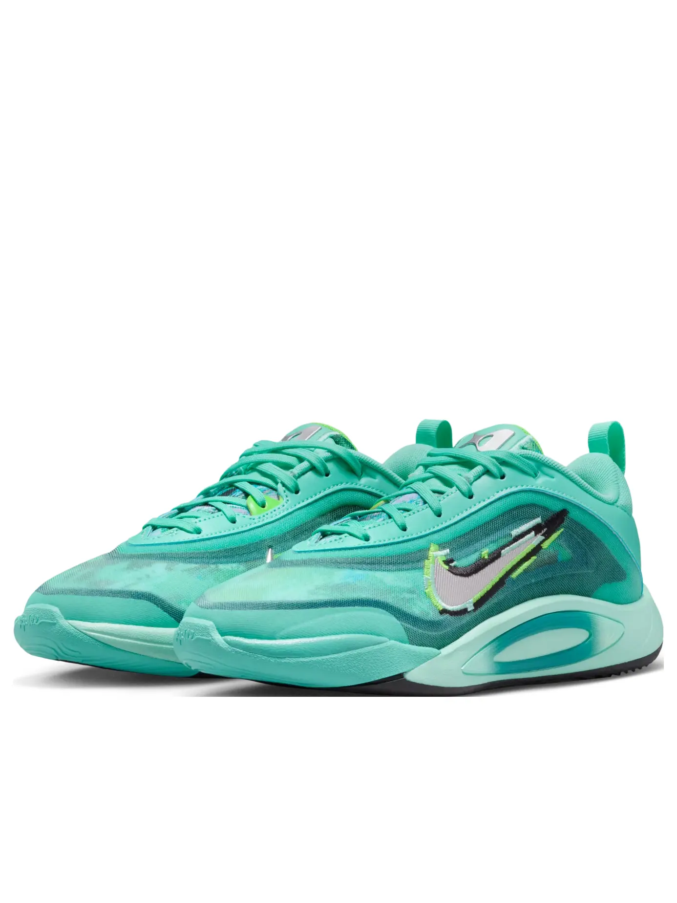 Кроссовки (GS) Nike A'One 'King of the Court' — изображение 4 из 6, зеленый