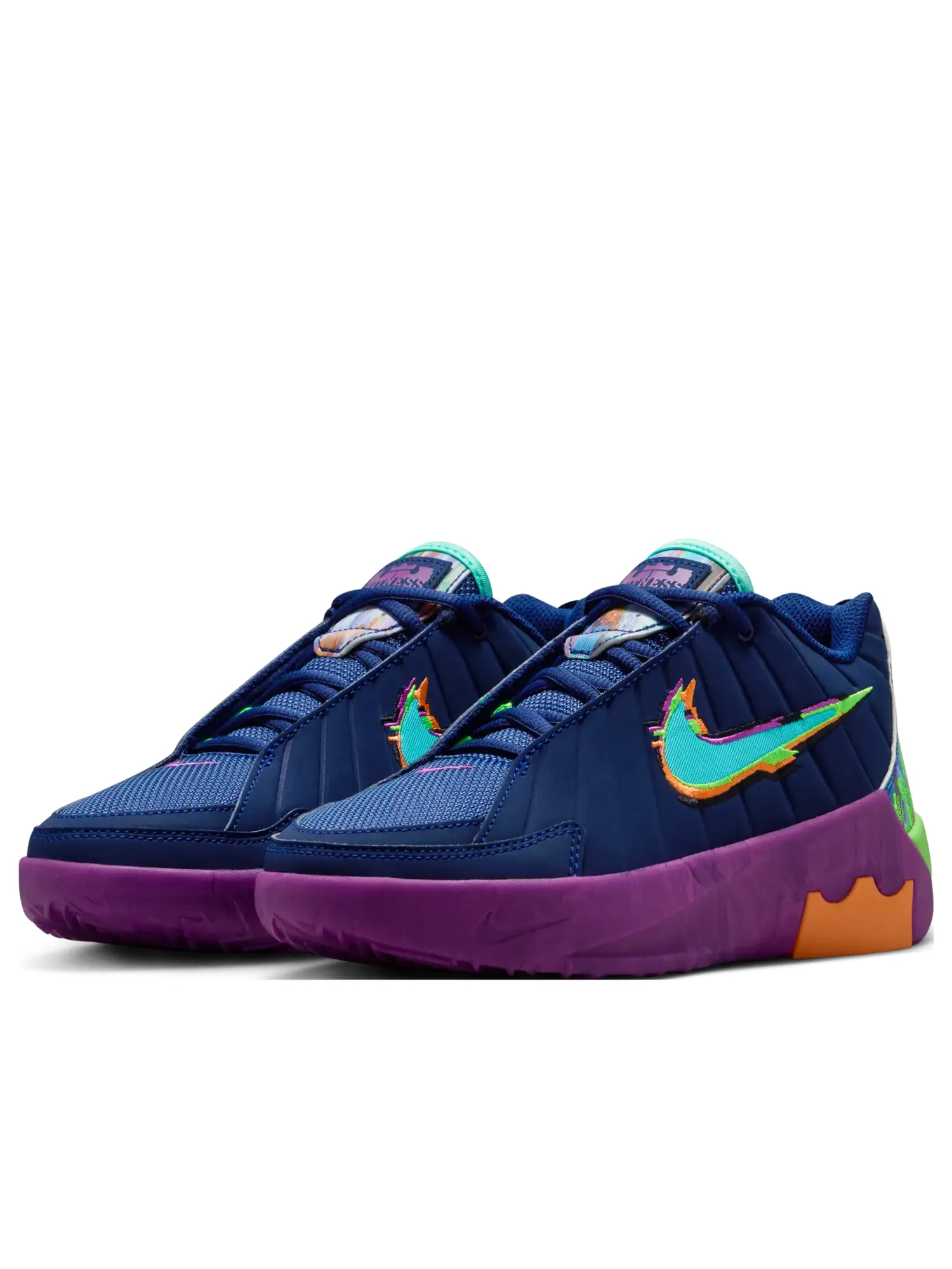 Кроссовки (GS) Nike LeBron Witness 9 'Blue Void Vivid Purple' — изображение 4 из 6, синий