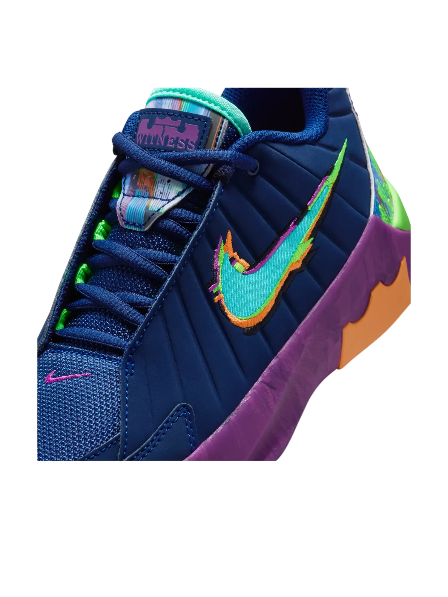 Кроссовки (GS) Nike LeBron Witness 9 'Blue Void Vivid Purple' — изображение 5 из 6, синий