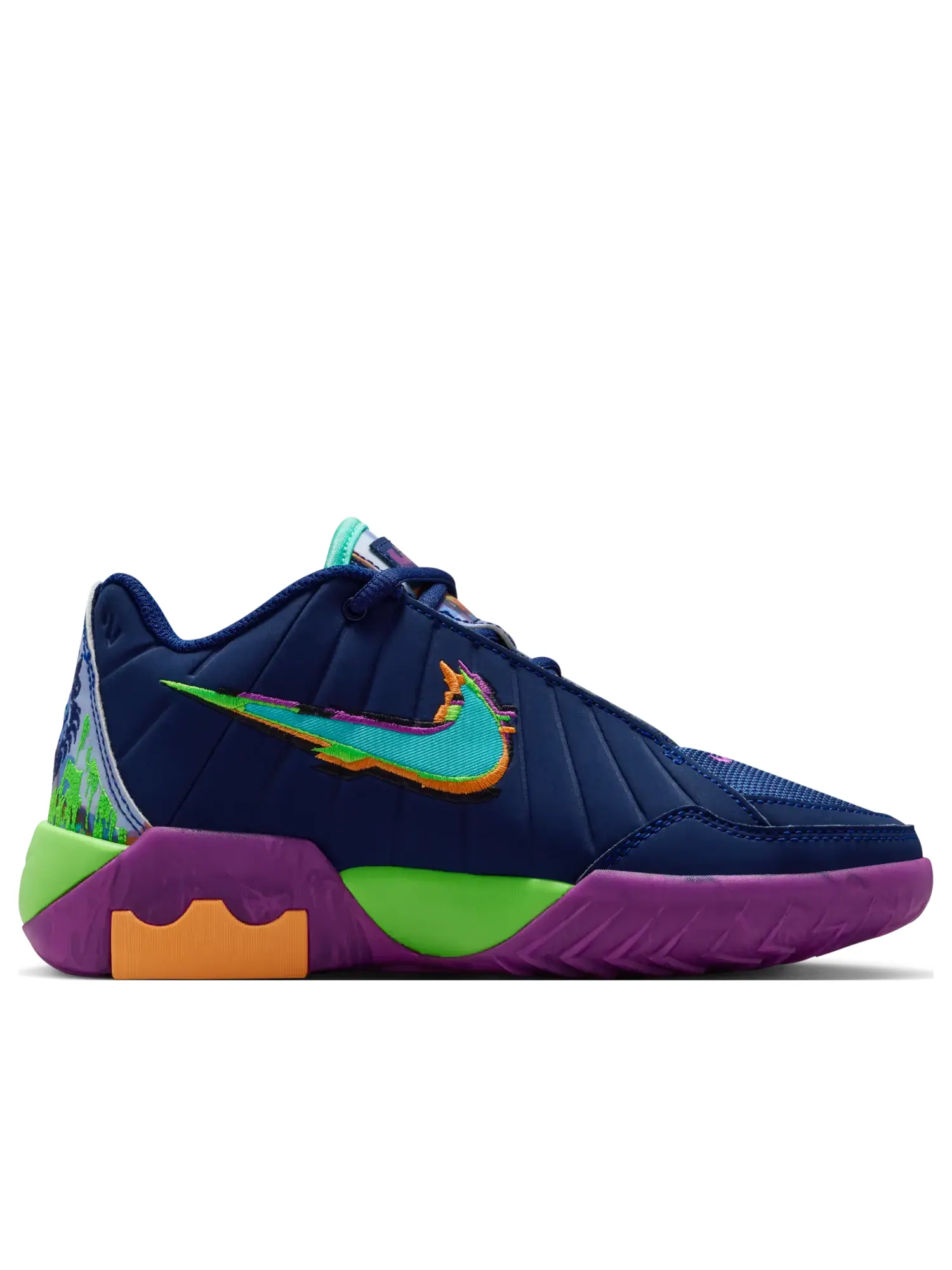 Кроссовки (GS) Nike LeBron Witness 9 'Blue Void Vivid Purple' — изображение 6 из 6, синий