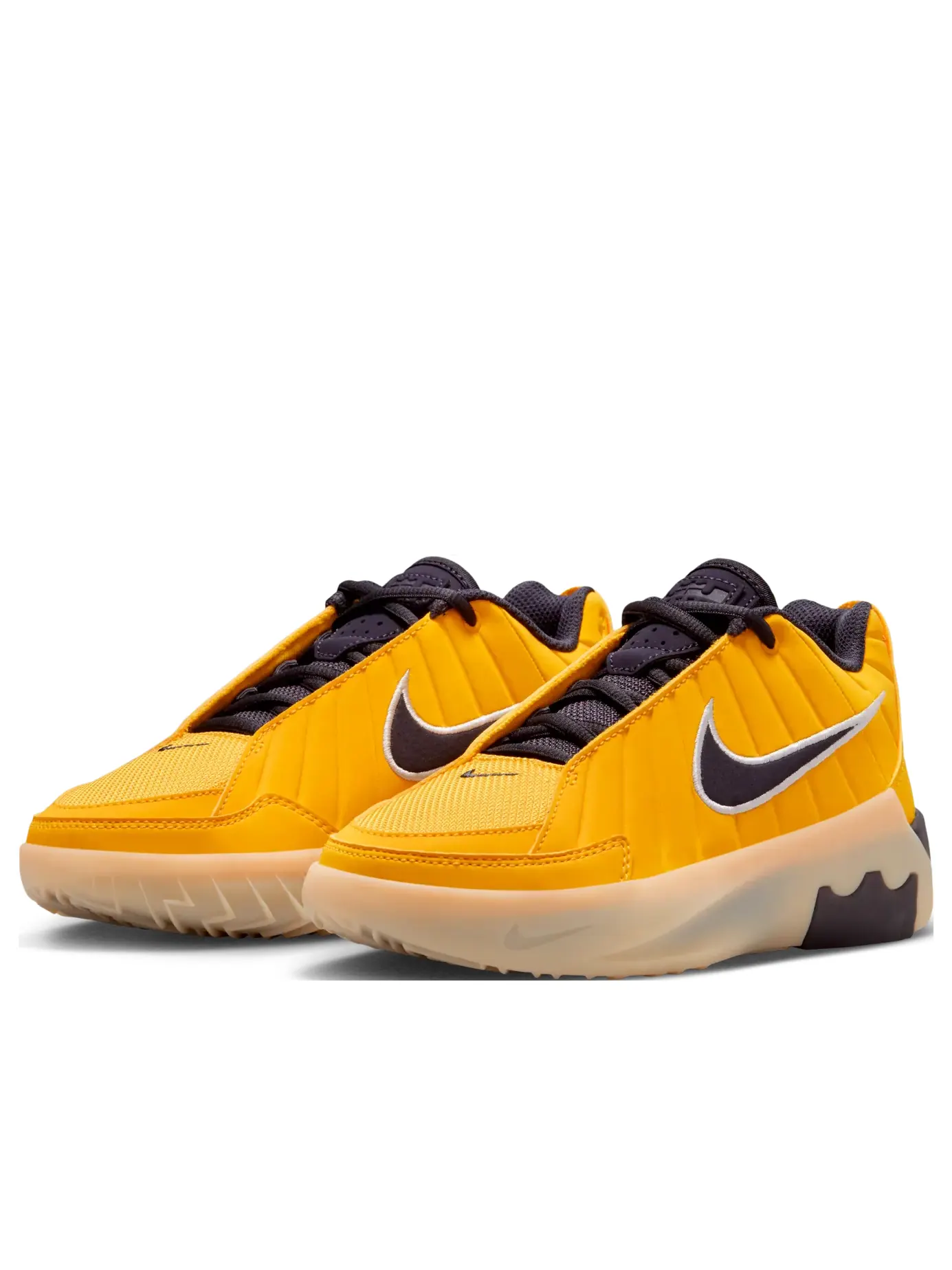 Кроссовки (GS) Nike LeBron Witness 9 'Amarillo Soft Yellow Cave Purple' — изображение 3 из 7, желтый