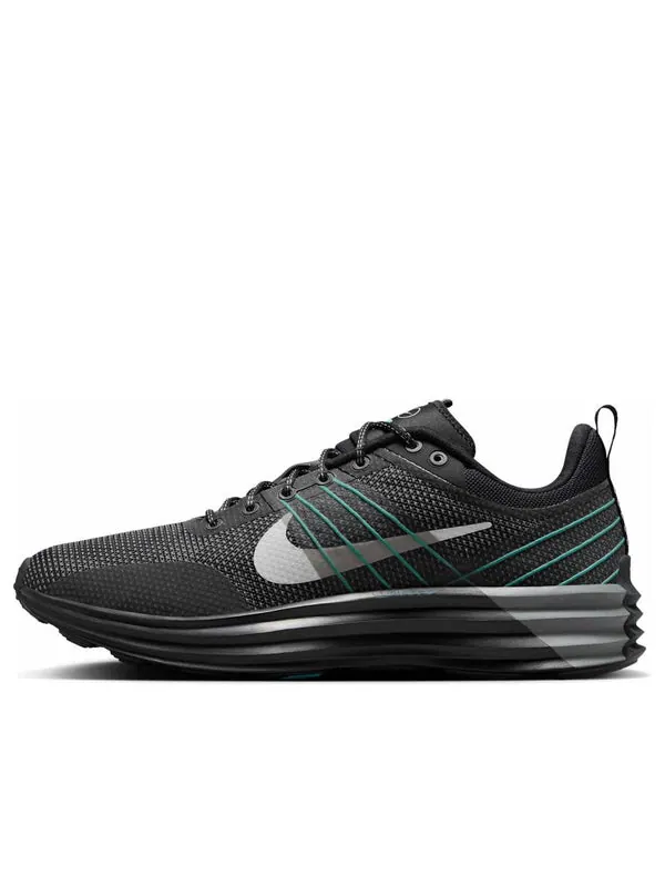 Кроссовки lunar roam premium 'black cool grey aurora green' Nike — изображение 1 из 4, черный/серый/зеленый