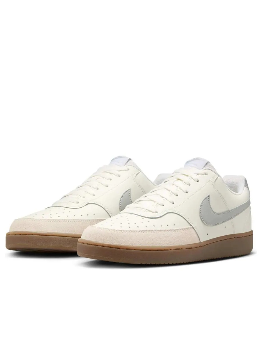 Кроссовки Nike Court Vision Low 'Sail Light Smoke Grey' — изображение 3 из 6, бежевый