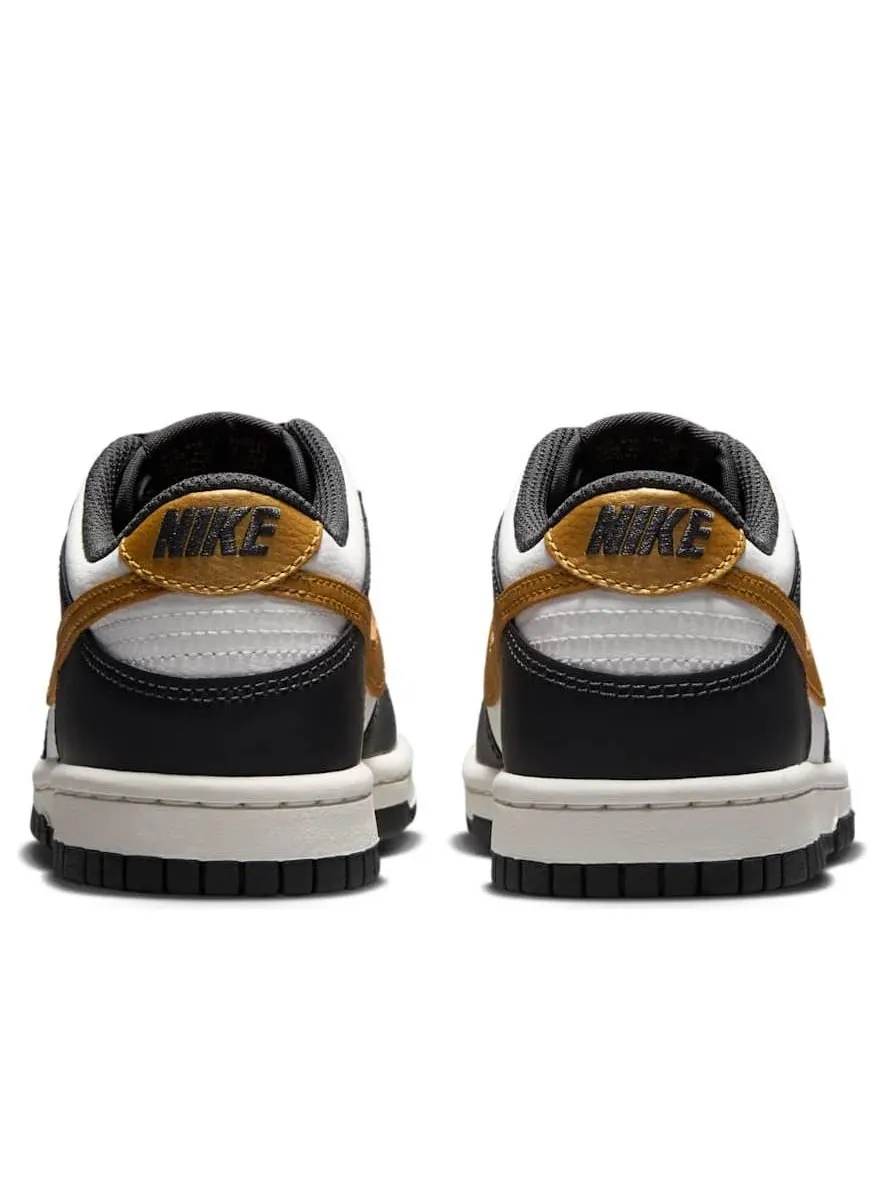 Кроссовки (GS) Nike Dunk Low 'Summit White Metallic Gold' — изображение 5 из 6, черный