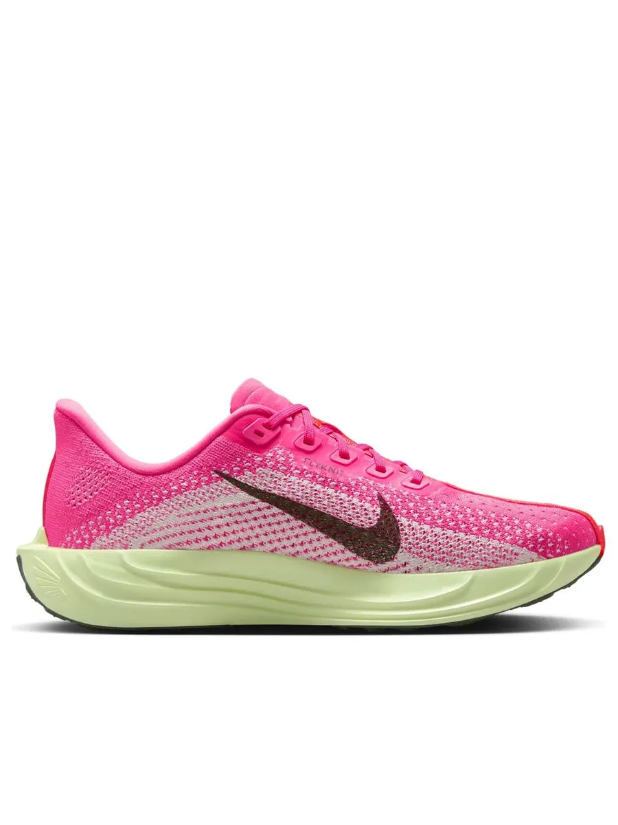Кроссовки (WMNS) Nike Pegasus Plus 'Hyper Pink Bright Crimson Barely Volt Sequoia' — изображение 2 из 6, розовый