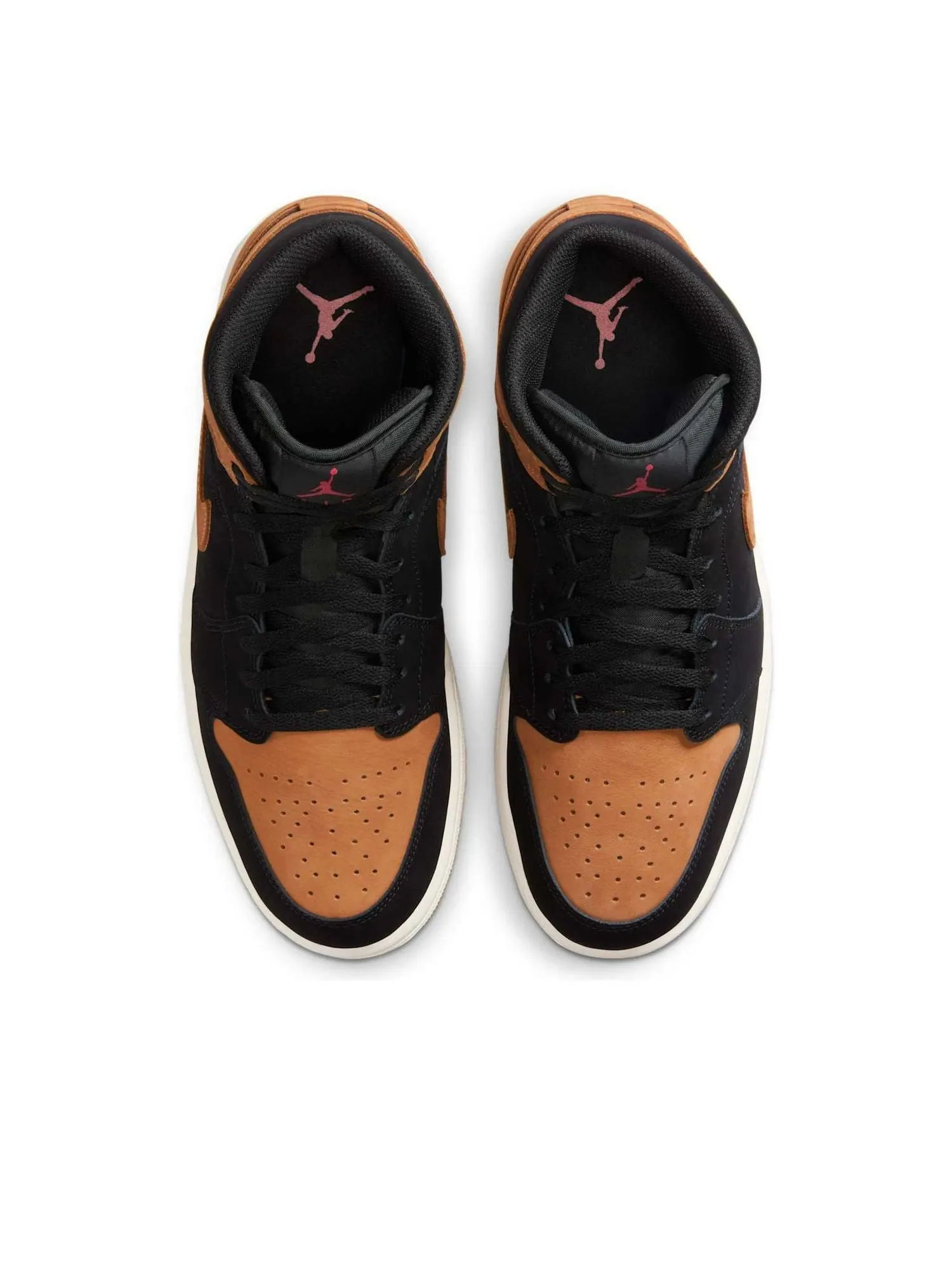 Кроссовки Air Jordan 1 Mid 'Black Flax' — изображение 2 из 6, черный