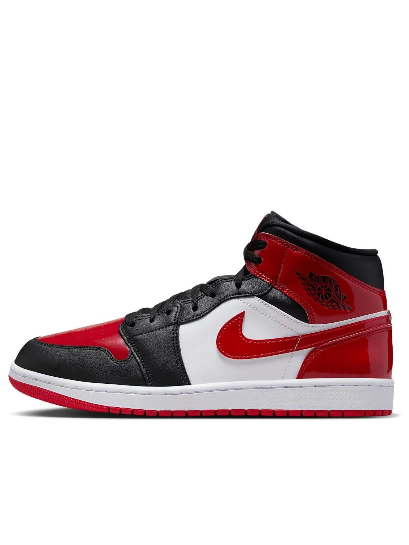 Кроссовки Air Jordan 1 Mid 'Bred Toe' — изображение 1 из 6, красный