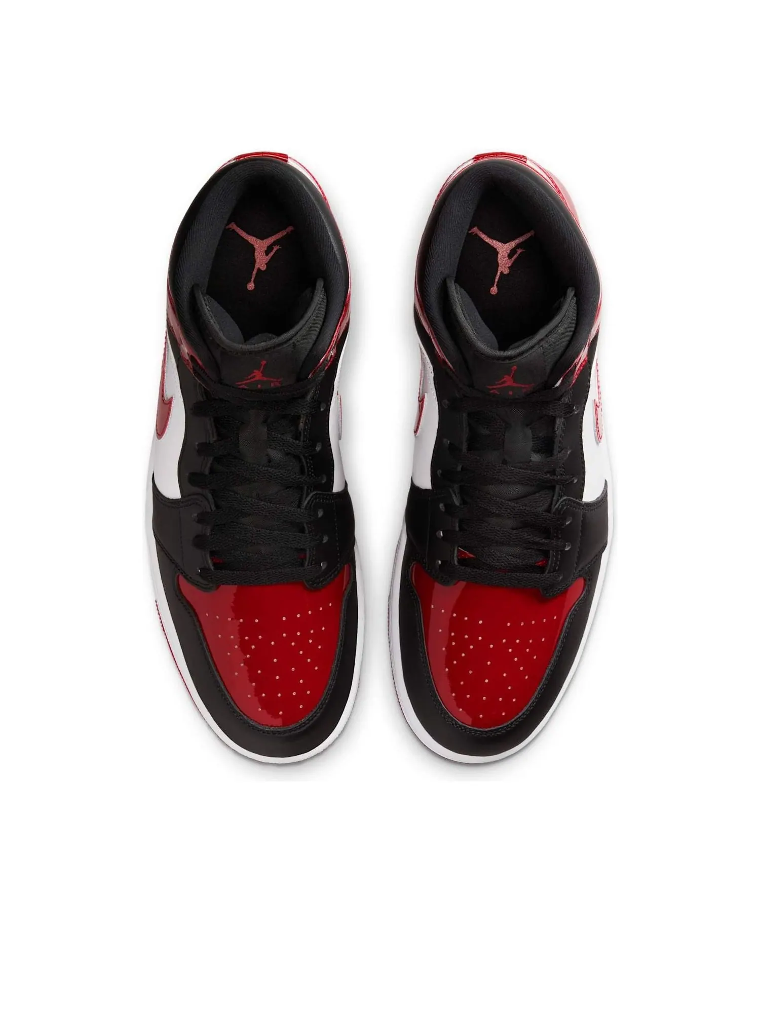 Кроссовки Air Jordan 1 Mid 'Bred Toe' — изображение 2 из 6, красный