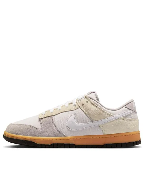 Кроссовки dunk low 'suede & canvas' Nike — изображение 1 из 4, белый/серый/светлый хаки