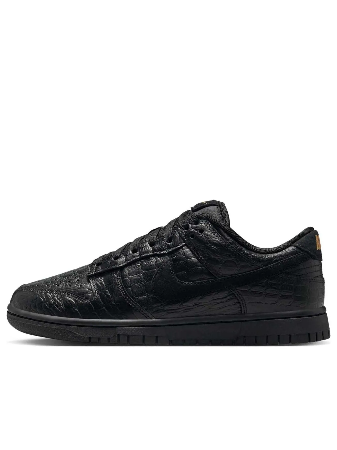 Кроссовки (WMNS) Nike Dunk Low 'Black Croc' — изображение 1 из 6, черный