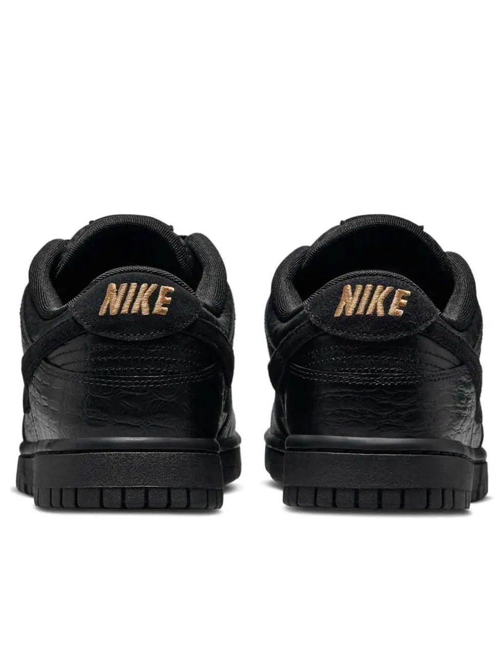 Кроссовки (WMNS) Nike Dunk Low 'Black Croc' — изображение 3 из 6, черный