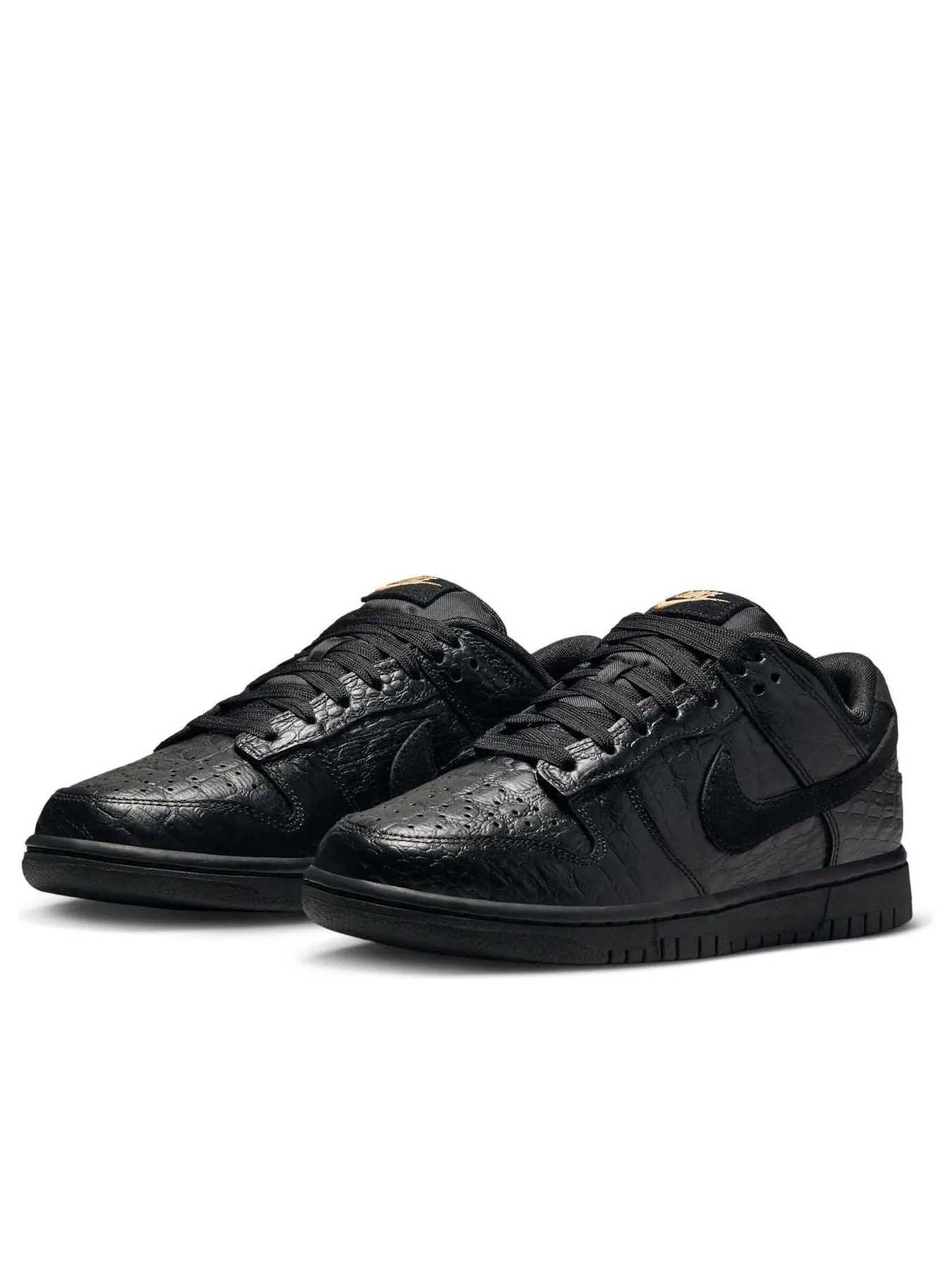 Кроссовки (WMNS) Nike Dunk Low 'Black Croc' — изображение 4 из 6, черный