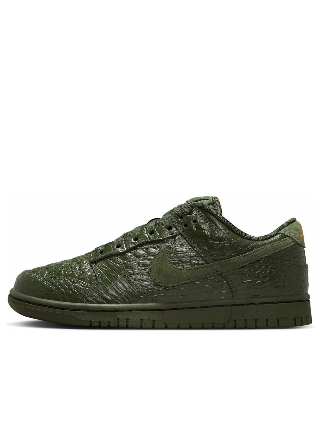 Кроссовки Nike Dunk Low 'Crocodile' — изображение 1 из 7, оливковый зеленый