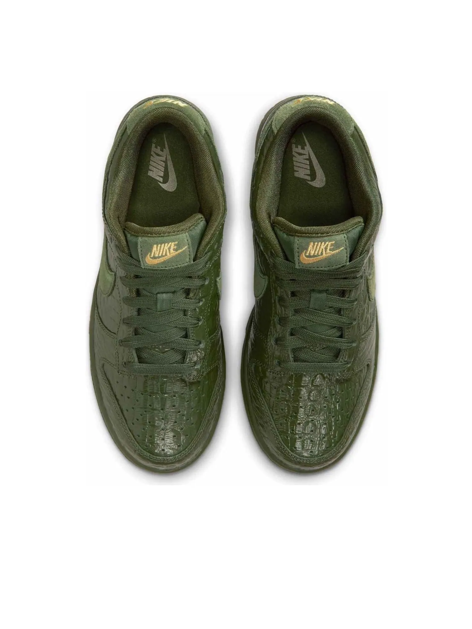 Кроссовки Nike Dunk Low 'Crocodile' — изображение 3 из 7, оливковый зеленый