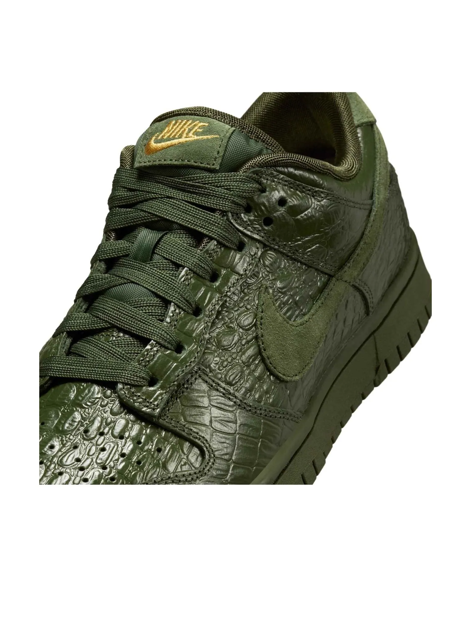 Кроссовки Nike Dunk Low 'Crocodile' — изображение 6 из 7, оливковый зеленый