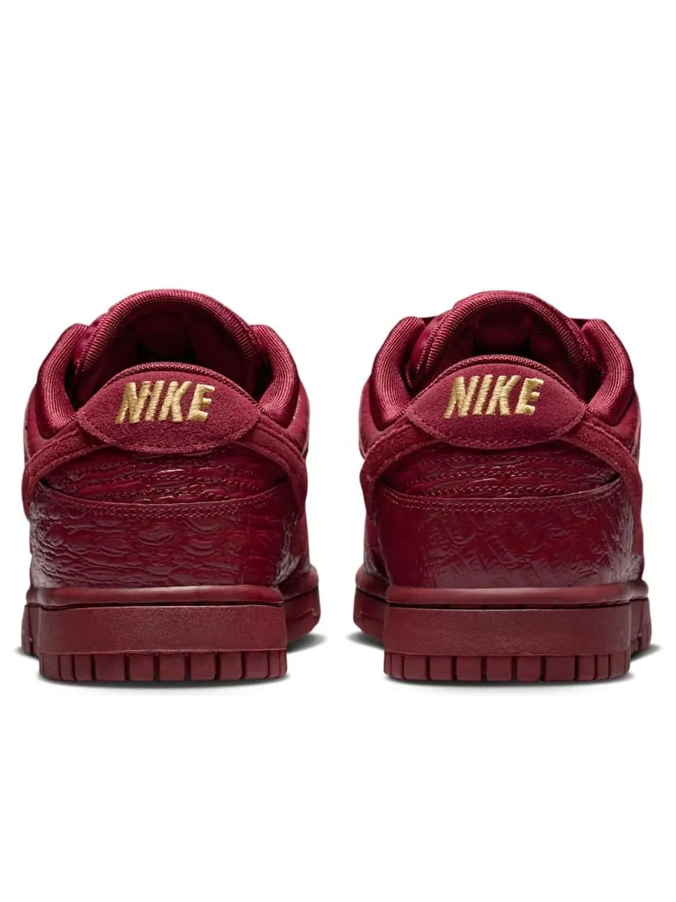 Кроссовки (WMNS) Nike Dunk Low 'Team Red Croc' — изображение 3 из 6, красный
